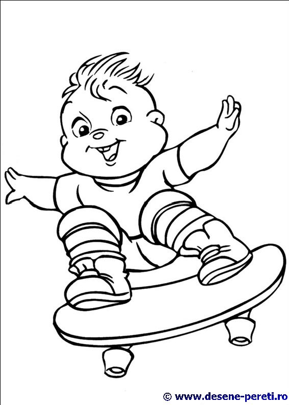 chipmunks desene colorat